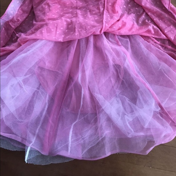 Size 6-8 dance costume attached bodysuit & netting - Picture 2 of 3